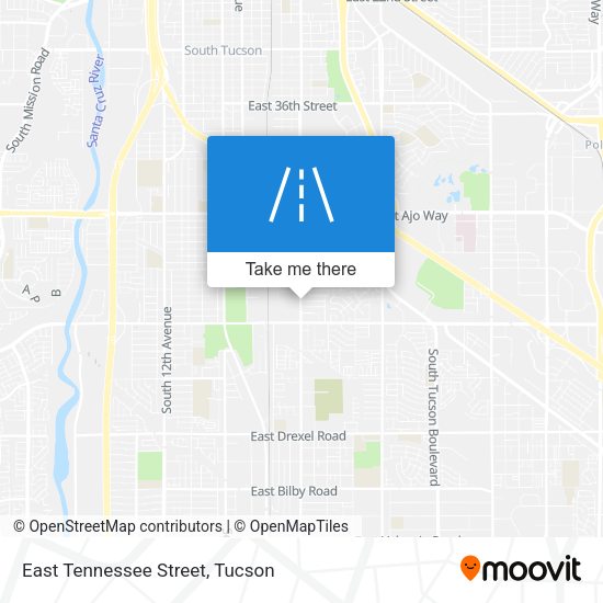 East Tennessee Street map