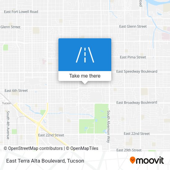 East Terra Alta Boulevard map