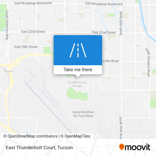 East Thunderbolt Court map