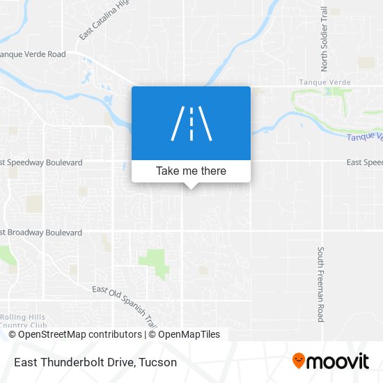 East Thunderbolt Drive map