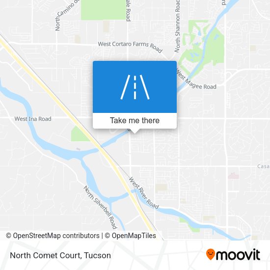 North Comet Court map