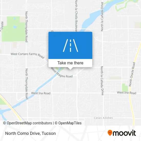 North Como Drive map