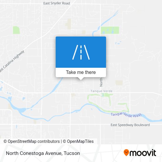 Mapa de North Conestoga Avenue