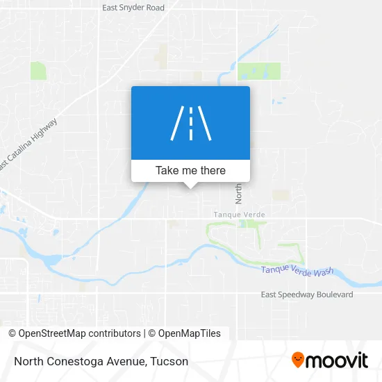 North Conestoga Avenue map
