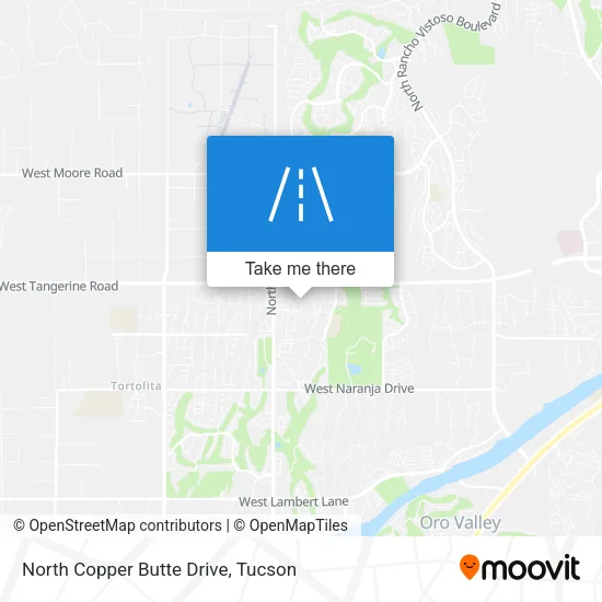 North Copper Butte Drive map