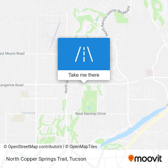 North Copper Springs Trail map