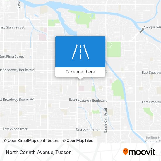 North Corinth Avenue map