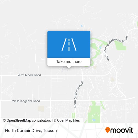 North Corsair Drive map