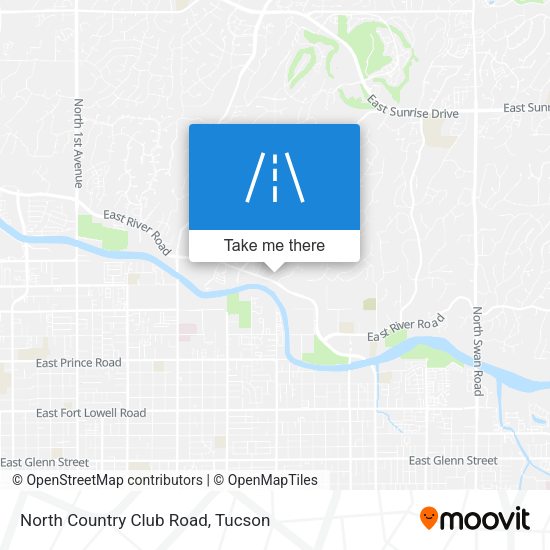 North Country Club Road map