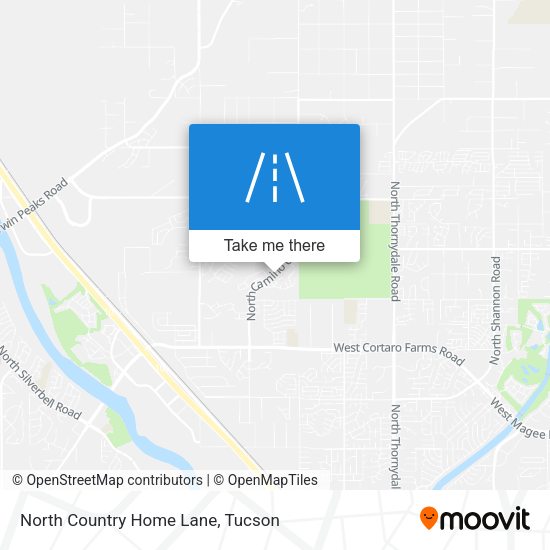 North Country Home Lane map