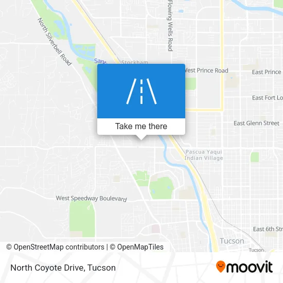 North Coyote Drive map