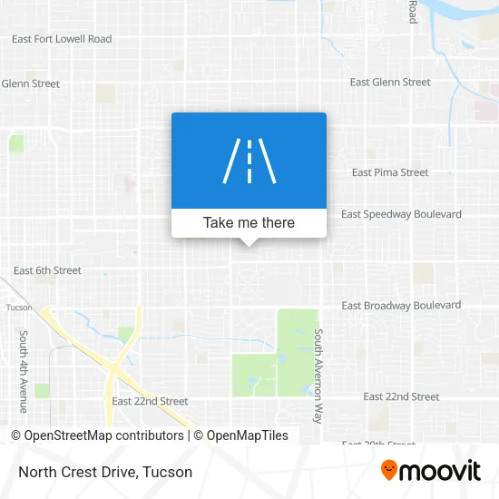 North Crest Drive map