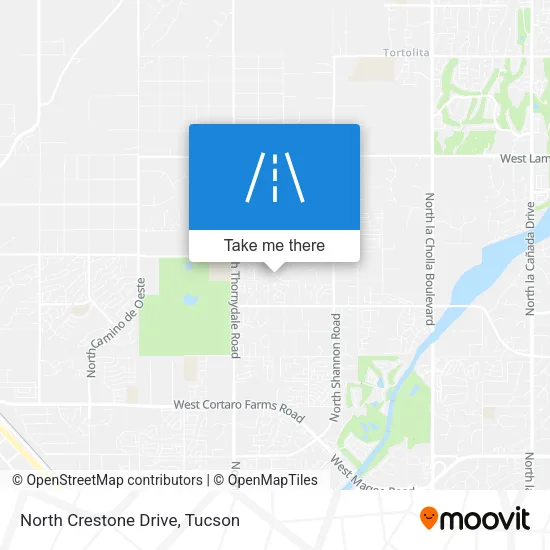 North Crestone Drive map