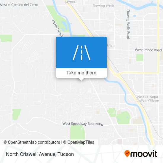 North Criswell Avenue map