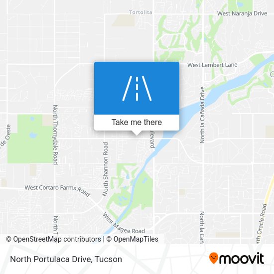 North Portulaca Drive map