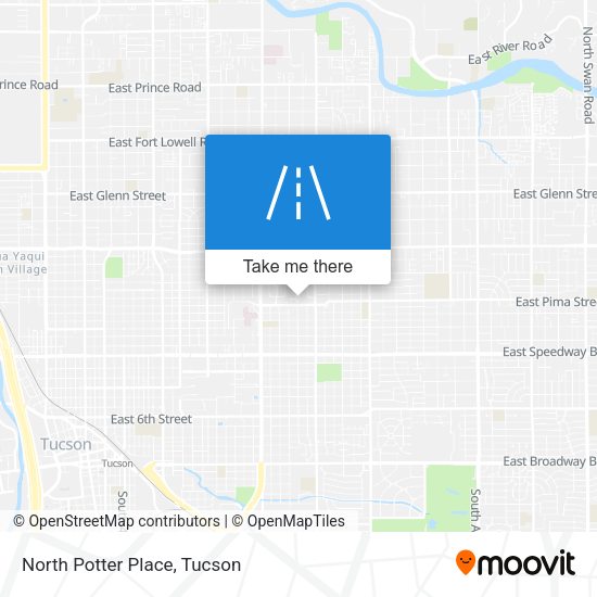 North Potter Place map