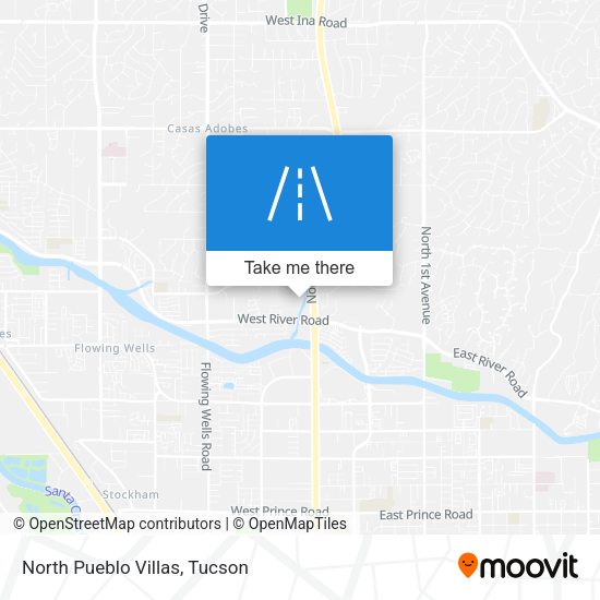 North Pueblo Villas map