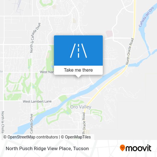 Mapa de North Pusch Ridge View Place