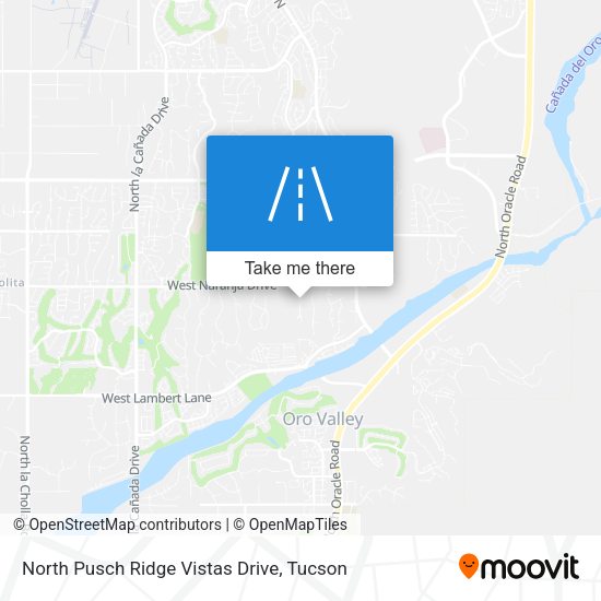 Mapa de North Pusch Ridge Vistas Drive