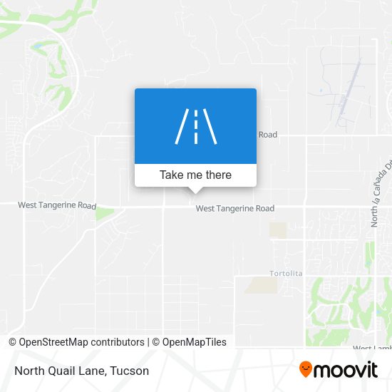 North Quail Lane map