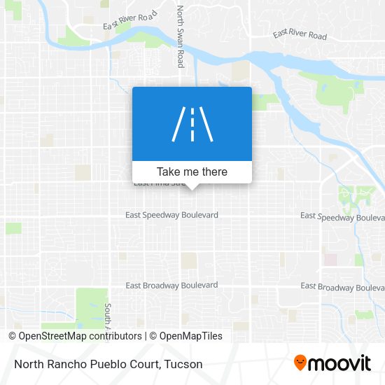 North Rancho Pueblo Court map