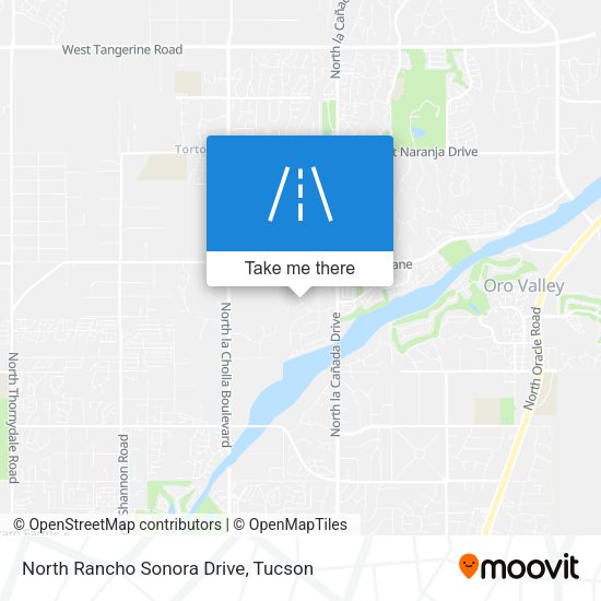 North Rancho Sonora Drive map