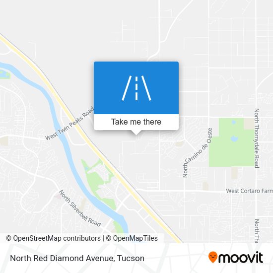 North Red Diamond Avenue map