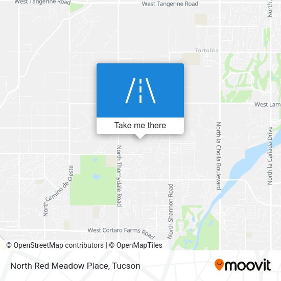 North Red Meadow Place map