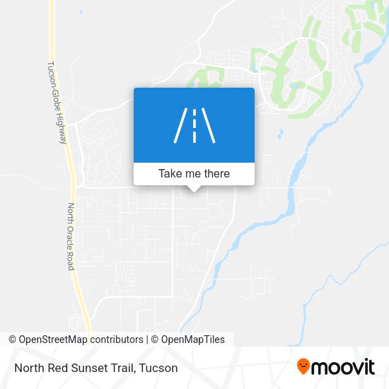 North Red Sunset Trail map