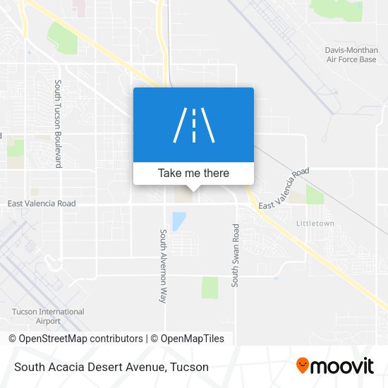 South Acacia Desert Avenue map