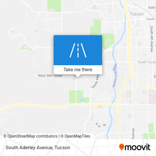 Mapa de South Aderley Avenue
