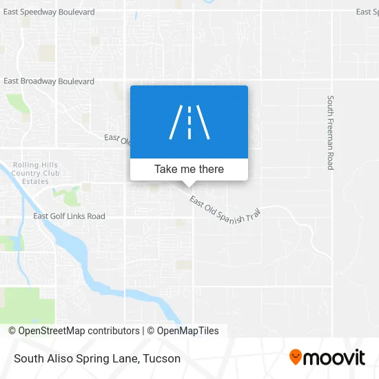 South Aliso Spring Lane map