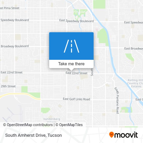 Mapa de South Amherst Drive