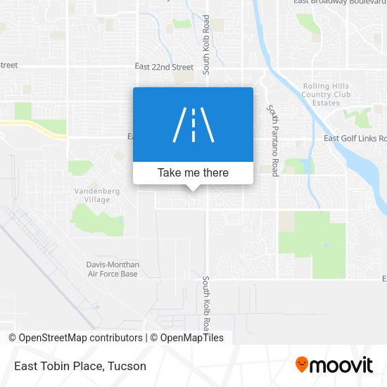 Mapa de East Tobin Place