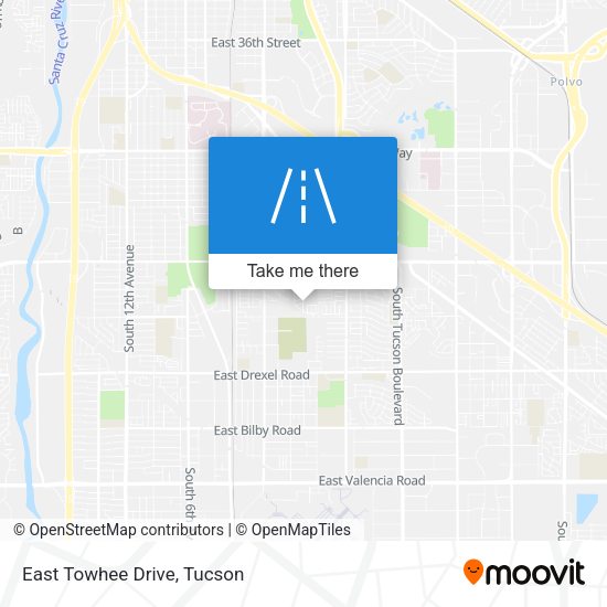 East Towhee Drive map