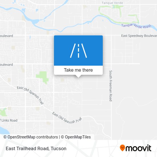 Mapa de East Trailhead Road
