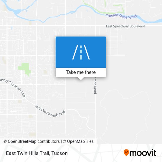 East Twin Hills Trail map