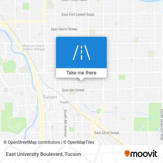 East University Boulevard map