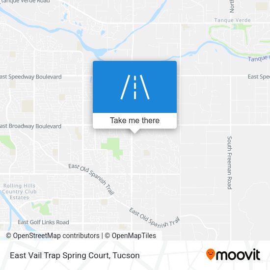 Mapa de East Vail Trap Spring Court