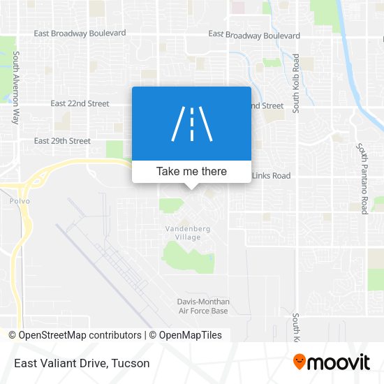 Mapa de East Valiant Drive