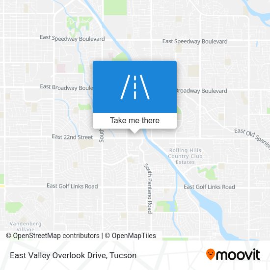 East Valley Overlook Drive map
