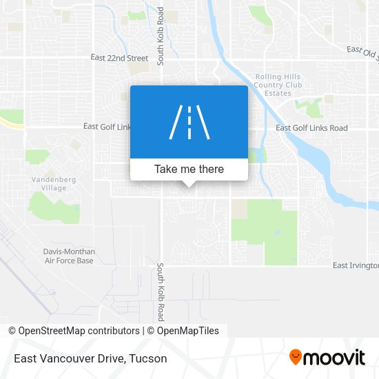 East Vancouver Drive map