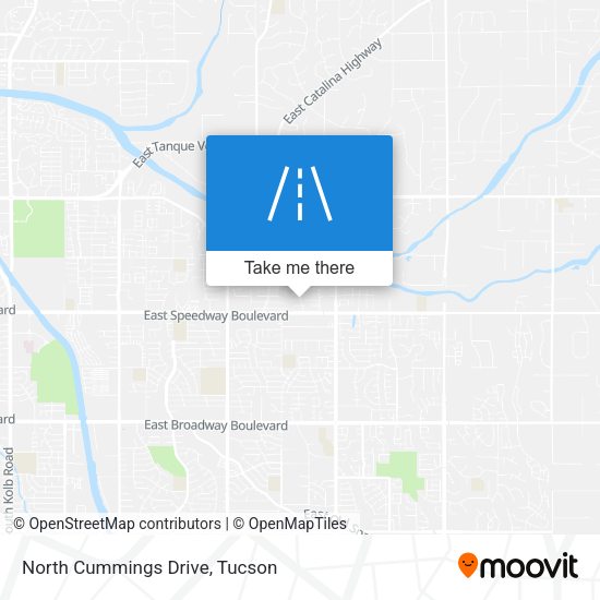 North Cummings Drive map