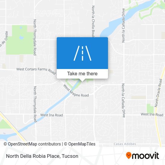 North Della Robia Place map