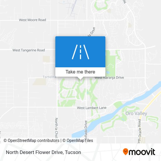 North Desert Flower Drive map