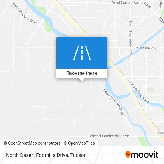 North Desert Foothills Drive map