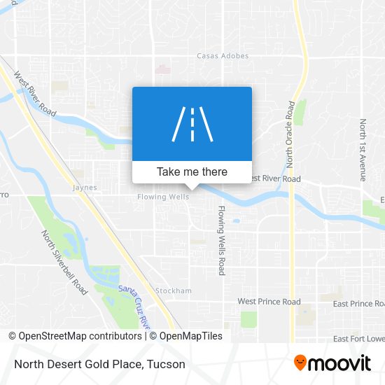 North Desert Gold Place map
