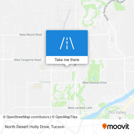 North Desert Holly Drive map