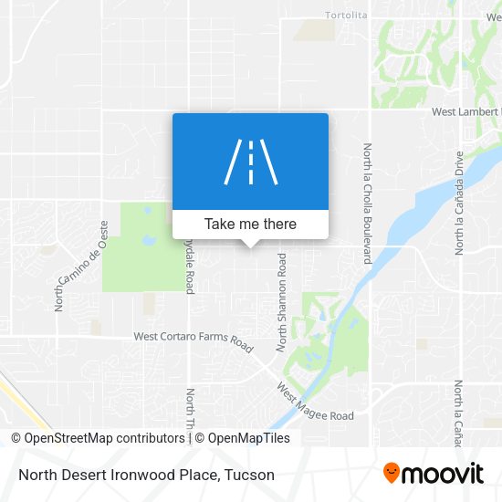 North Desert Ironwood Place map