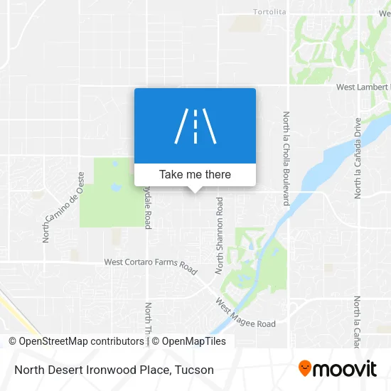 North Desert Ironwood Place map